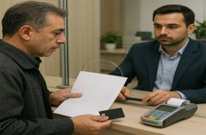 پرداخت قبض مالیات با مراجعه حضوری به بانک