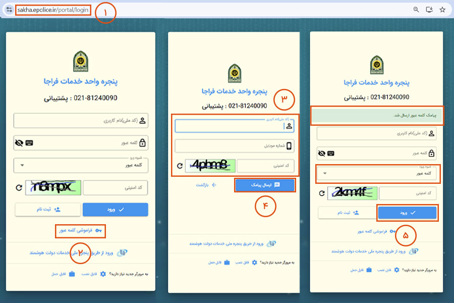 فراموشی رمز عبور در سامانه سخا