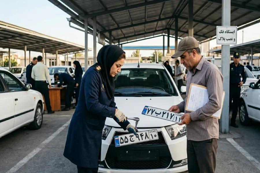 تعویض پلاک اردبیل