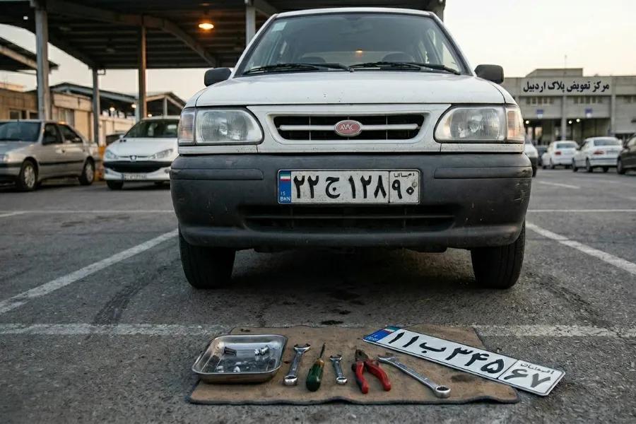 تعویض پلاک اردبیل