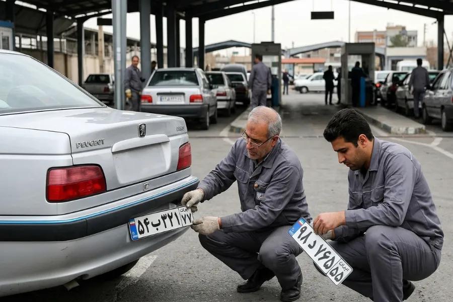 نوبت دهی تعویض پلاک بندرعباس