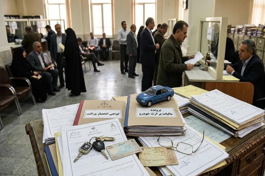 پرداخت مالیات بر ارث خودرو